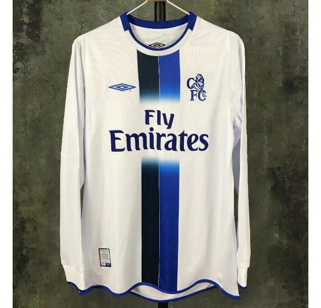 2003-2005 Chelsea Retro Long Sleeve Away Kit Soccer Jersey